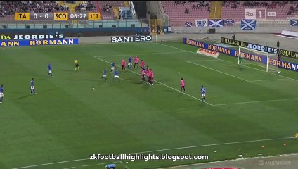 Graziano Pelle Goal HD - Italy 1-0 Scotland - 29-05-2016
