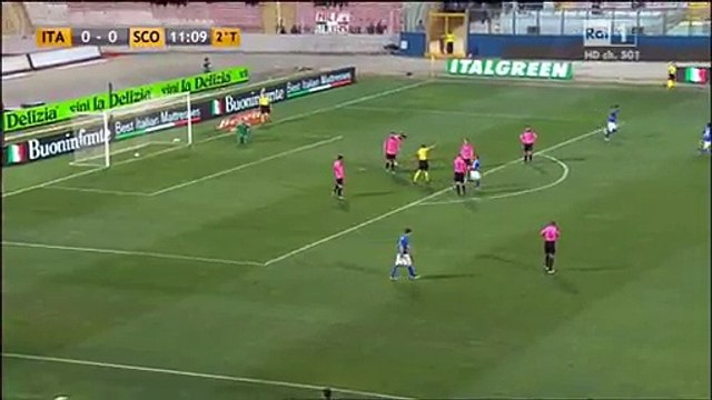 Lorenzo Insigne Goal Italy 2-0 Scotland Friendly Match