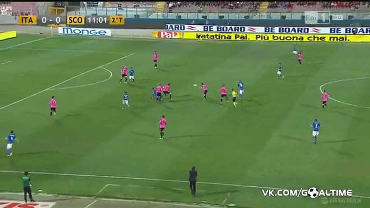 Graziano Pelle Goal HD - Italy 1-0 Scotland - 29-05-2016