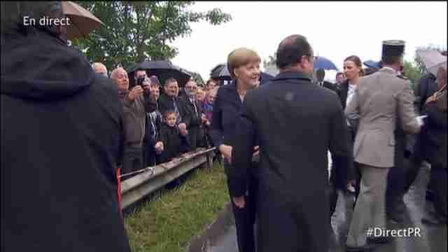 Hollande y Merkel piden más Europa cien años después de la batalla de Verdún