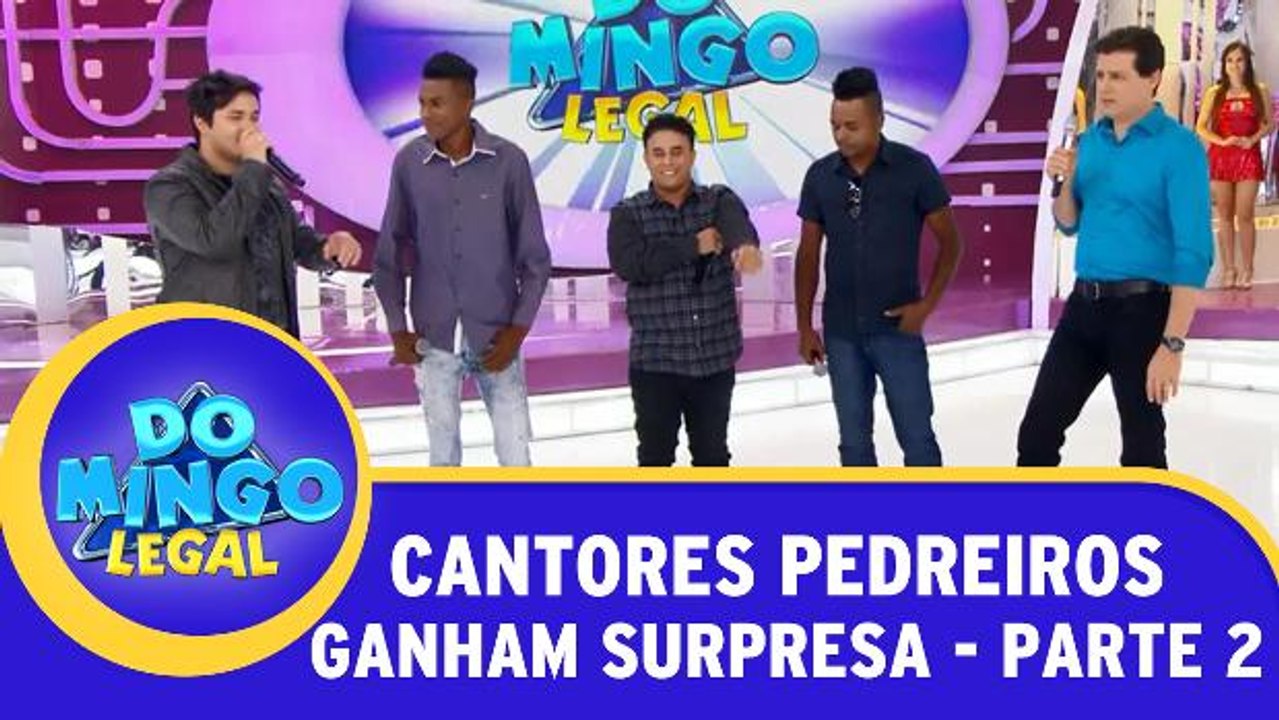 Cantores pedreiros recebem surpresa de Celso Portiolli! - Parte 2