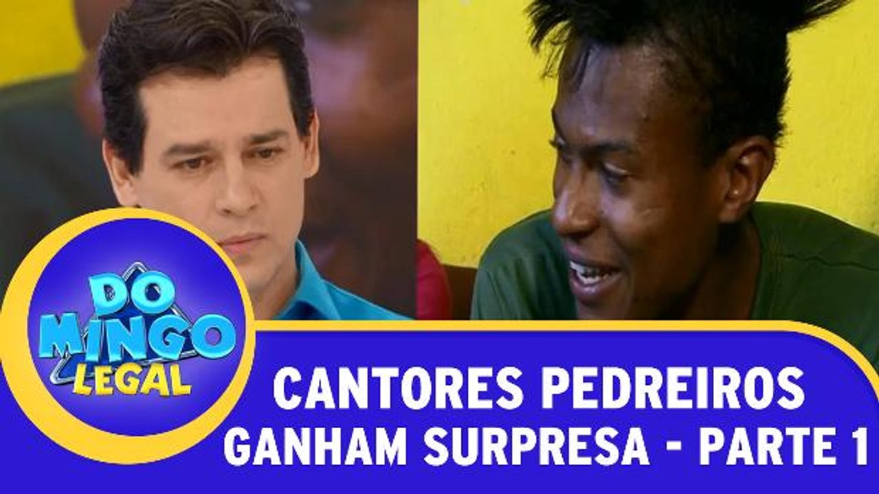 Cantores pedreiros recebem surpresa de Celso Portiolli! - Parte 1