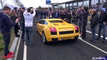 Supercars Leaving Car Meet! Skyline R33 GTS T, Aventador, RS6, GT3RS