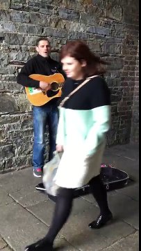 Irish rebel song Go on home British soldiers , Temple Bar, Dublin 160425
