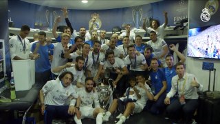 Watch the players' La Undécima  celebrations in the dressing room!