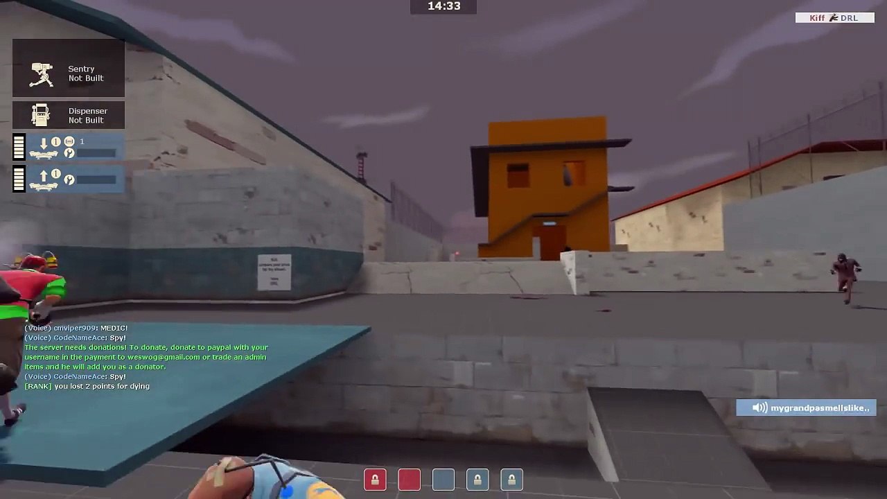 TF2 Trolling  RED SPY IN THE BASE!