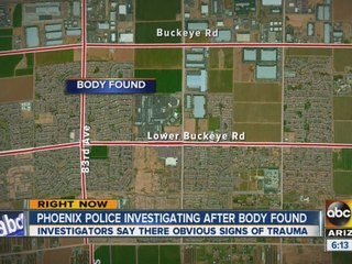 Phoenix police investigating after body found in road