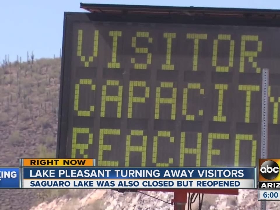 Arizona lakes hit capacity limits as holiday weekend starts