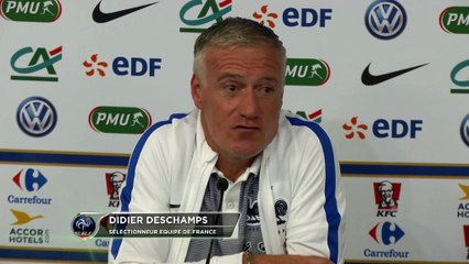 Bleus - Deschamps : ''Les vrais acteurs ce sont les joueurs''