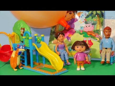 Dora the Explorer Surprise PlaySet with Coloring Book, Markers , Swiper, Boots and Dora