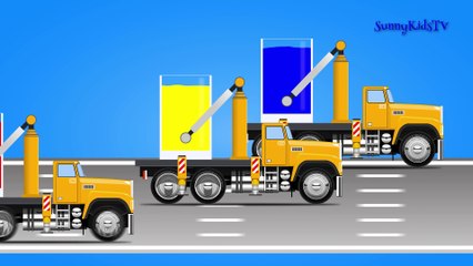 Cars. Learn colors. Mix Colors. Video for children, kids, toddlers.