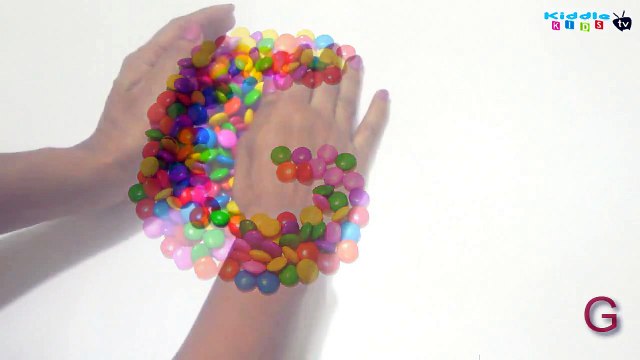 Learn The Alphabet with Candy| Letter G with Skittles Candy Rainbow Colors | ABC Candy Party