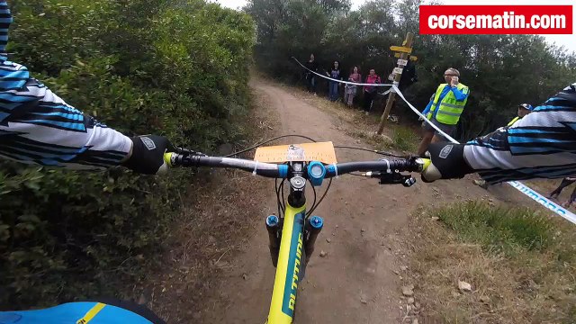 Caméra embarquée sur Lisandru Casanova à l'Enduro VTT de Serra di Ferro