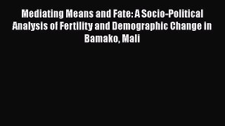 Read Mediating Means and Fate: A Socio-Political Analysis of Fertility and Demographic Change