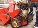 22' snow shark snowblower with a 4 hp tecumseh (start up,rev and idle)