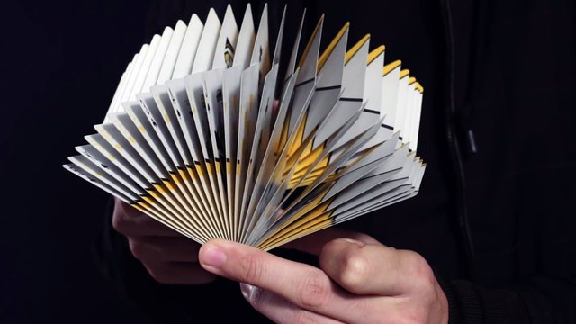 Ils jonglent avec des cartes de jeu qui coulent comme de l'eau