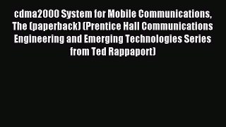 Read cdma2000 System for Mobile Communications The (paperback) (Prentice Hall Communications