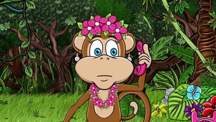 Pięć małych małpek po łóżku skacze - hop! - Bajubaju.tv - Muzyka Która Bawi i Rozwija