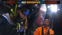 Ayana Onozuka run 1 Women's Ski SuperPipe final   X Games