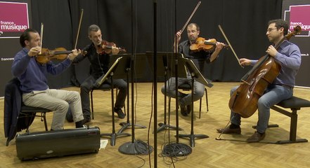 Mozart : Quatuor à cordes K156 (1er mouvement) par le Quatuor Volta I Le live de la matinale