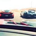 McLaren P1 battles Bugatti Veyron - STREET RACE