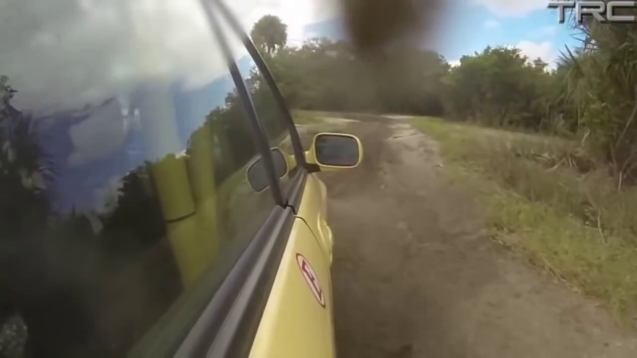 Sexy girl rides in Subaru WRX rally car