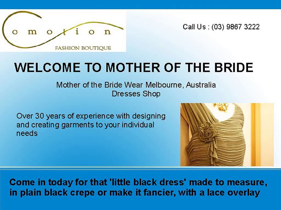 Dressmakers South Yarra, Melbourne | Dressmaking Bespoke Services | Mother of the Bride