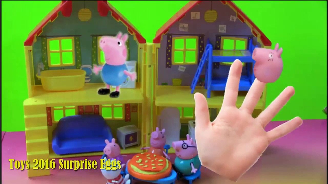 Peppa Pig finger family New 2016  peppa pig house toys finger family