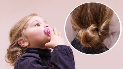 Tuto coiffure enfant : un chignon express pour votre petite fille !