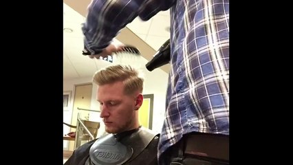 Pompadour on James at the Longbrook Salon