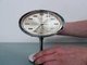 RHYTHM Alarm Mantel TOP Clock Mid Century Space Age CHROME RETRO Vintage