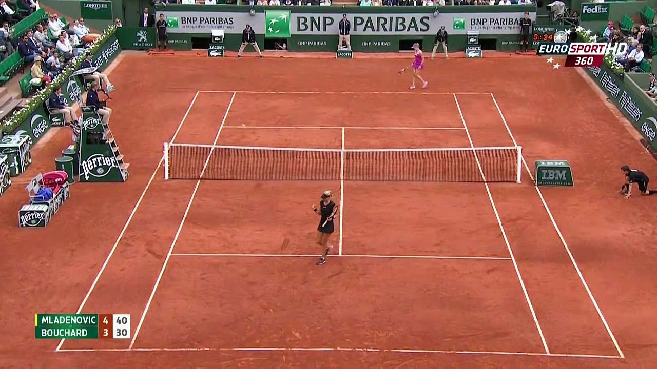 Kristina Mladenovic drop shot compilation