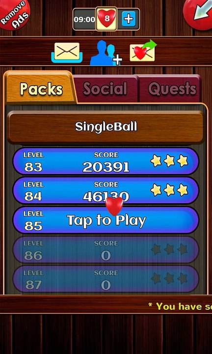 Unblock ball level 85
