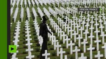 «J'irai sprinter sur vos tombes» : les images de la cérémonie polémique à Verdun