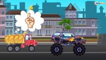Cars Cartoons for children. Truck and Monster Truck. Race for valuable cargo. Funny Cars for kids