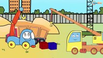 Carritos Para Niños. Grúa, Camión, Excavadora. Caricaturas de carros. Tiki Taki Carros