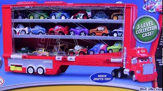Cars 2 Mack Truck Transporter Rolling Display Case Micro Drifters 18-cars Launcher Disney mini toys
