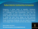 Dubai Interior Contracting Companies