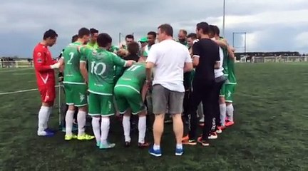 Célébration de la victoire et de la montée en DH de l'équipe première !