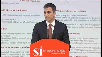 Sánchez se someterá a una moción de confianza en dos años, si es presidente