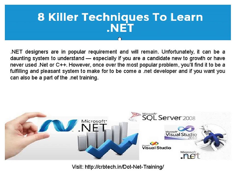Best techniques to learn .net