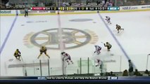 Chara's huge hit on Johansson breaks the glass! - NHL 10/3/12