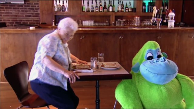 Granny Dates her Stuffed Animal - Throwback Thursday