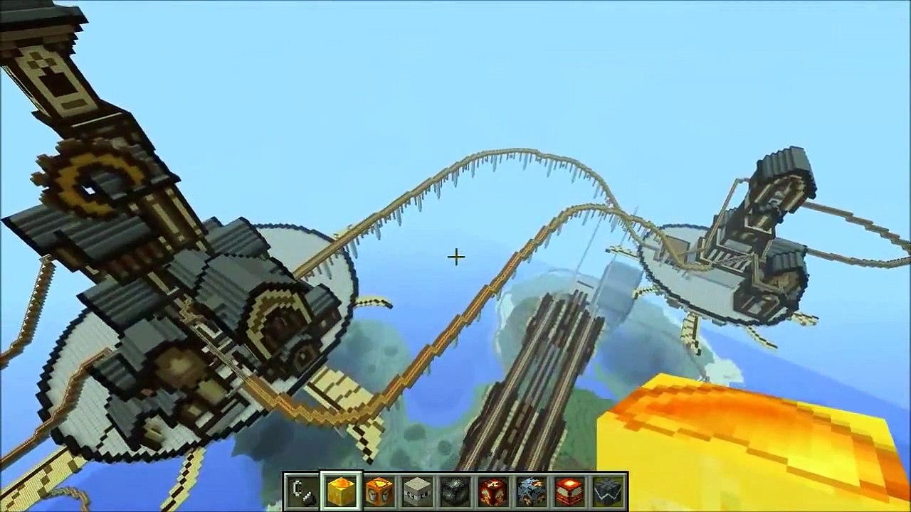 EXTREME TNT MOD VS SKY COASTER - Minecraft Mods Vs Maps (Supernova & Hydrogen Bombs)