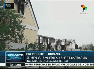 Ucrania: incendio en una casa de retiro cobra la vida de 17 personas