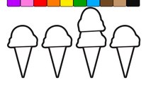 Learn Colors for Kids with this Double Ice Cream Popsicle Coloring Page
