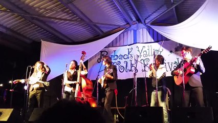 Flats & Sharps 'Blue Train' Purbeck Valley Folk Festival on 28 Aug 2015