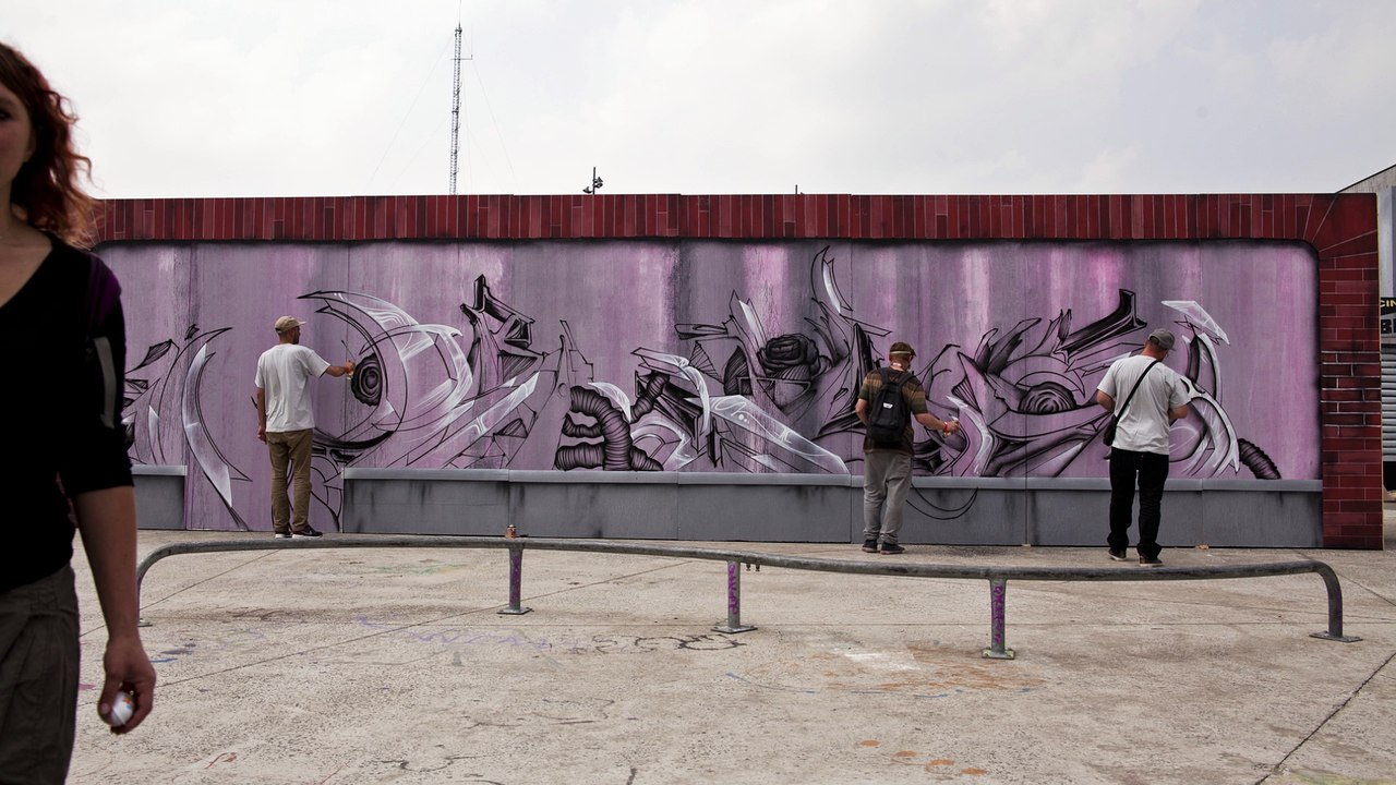 Jam de graff @ La halle de glisse, Lille.