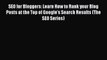 EBOOKONLINESEO for Bloggers: Learn How to Rank your Blog Posts at the Top of Google's Search