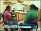 Mujer fue acuchillada por su esposo en Quito
